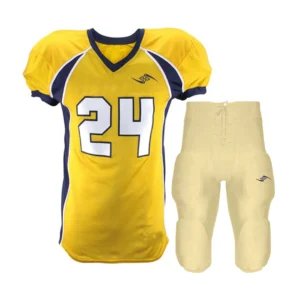 American Football Uniform – Gold and White Lightweight Athletic Set