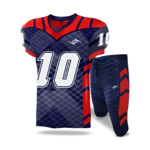 American Football Uniform – Navy USA Flag Design Jersey Set