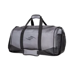 Grey Compact Gym Bag with Shoe Pocket