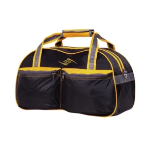 Navy Blue & Gold Compact Duffle