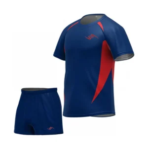 Navy & Red Rugby Kit – Split Color Match Set