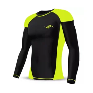 Yellow & Black Compression Jersey – High Impact Style