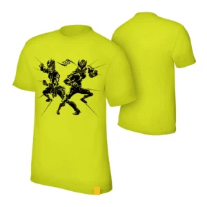 Neon Yellow T-Shirt – Spray Skull Graphic